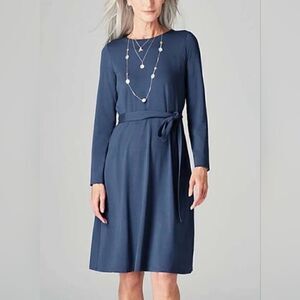 j. jill Werever Collection‎ Dress Tie Waist  Blue Size 2X